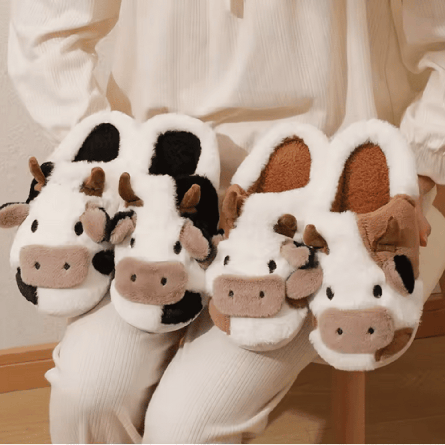 Cow slippers