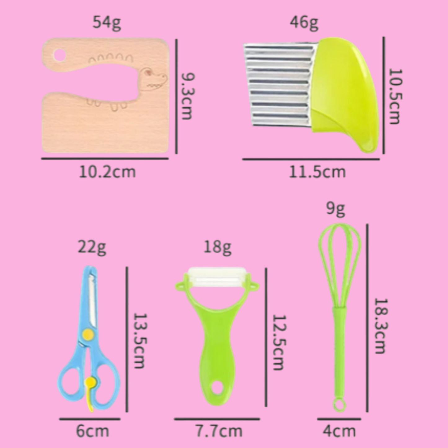 Montessori Kitchen Tools for Toddlers | 17 Pieces Kids Safe Knives for Real Cooking