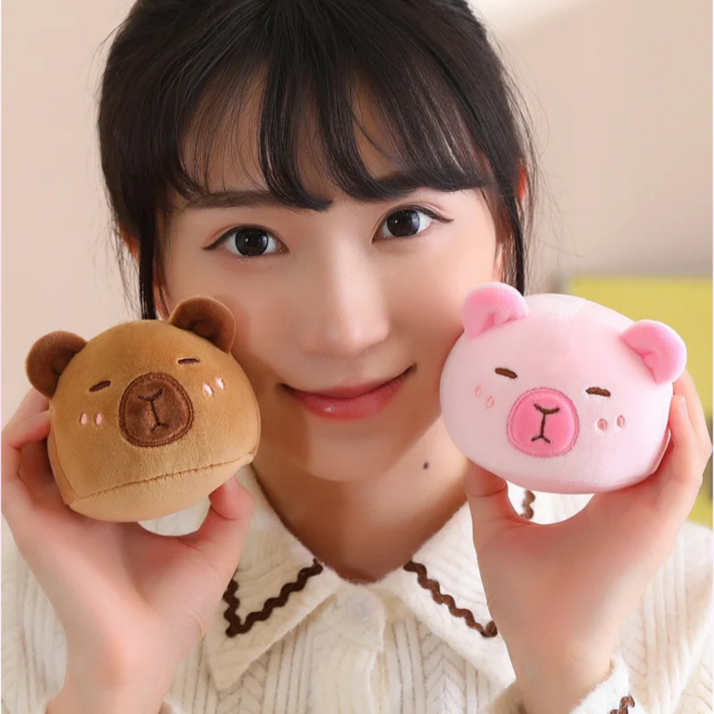 6 balls capybara plushie