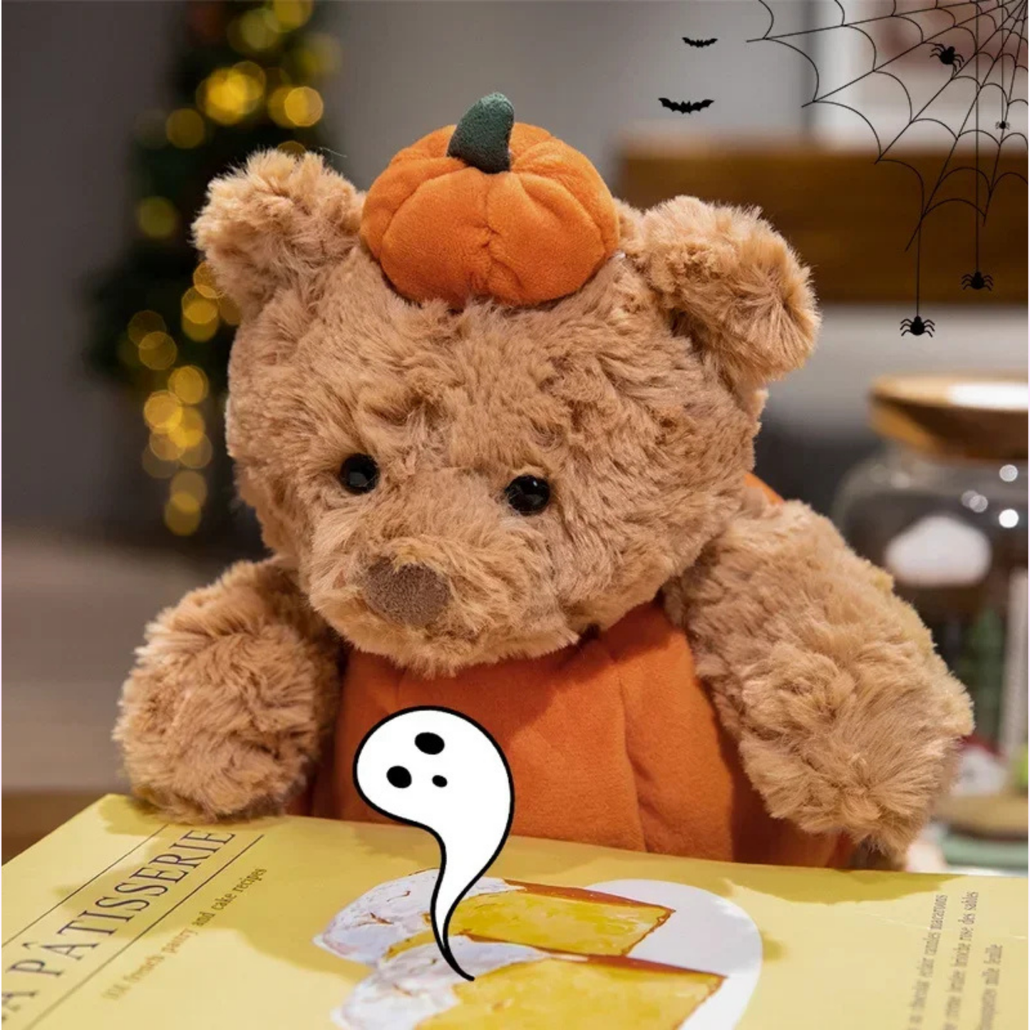 Halloween Bear Pumpkin plush
