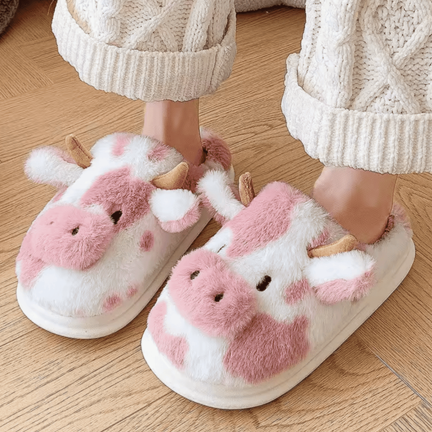 Cow slippers