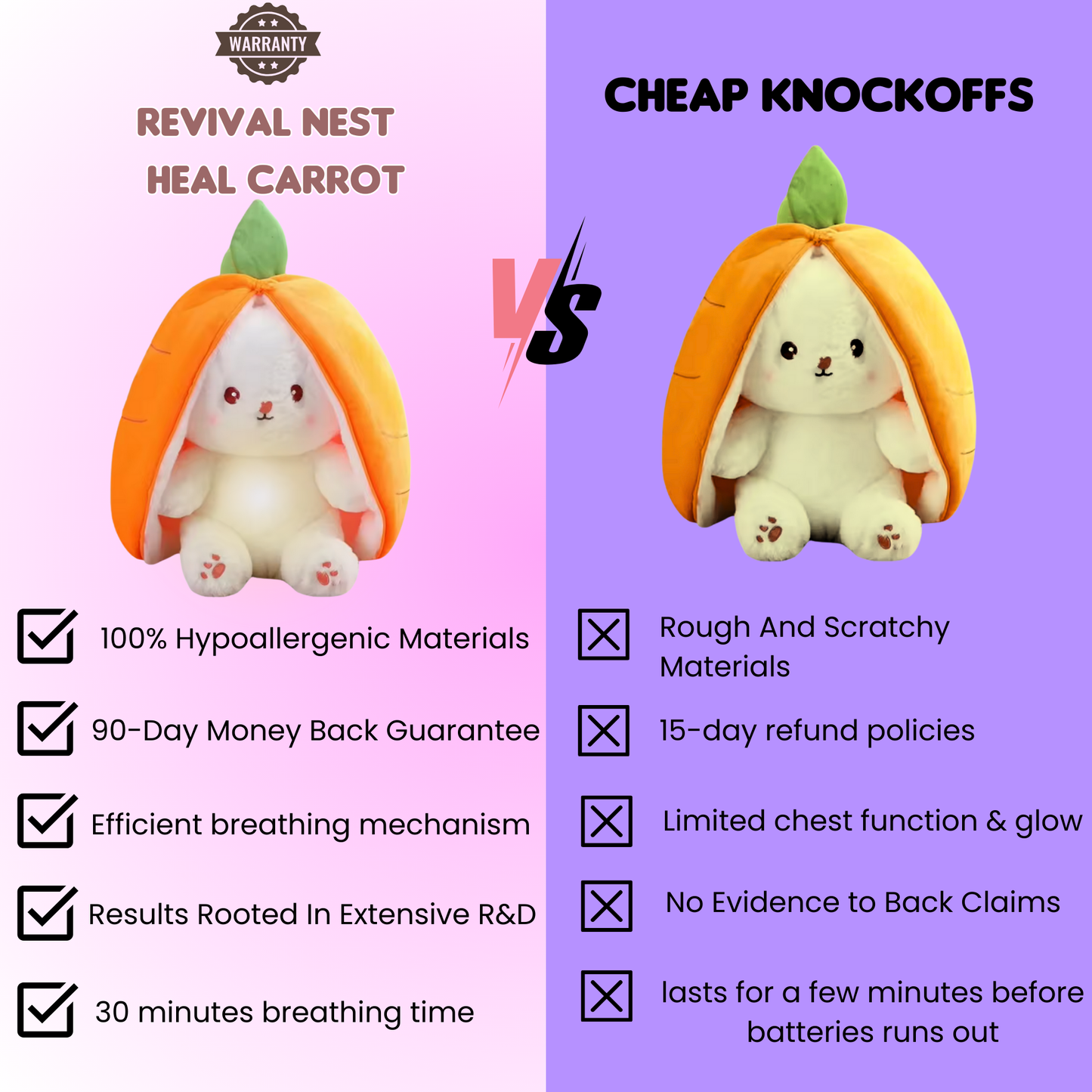 Milk Carrot breathng Plush