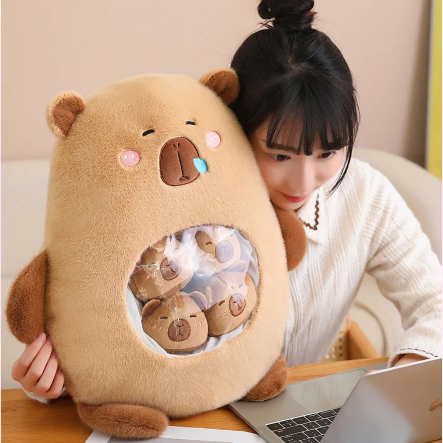 6 balls capybara plushie