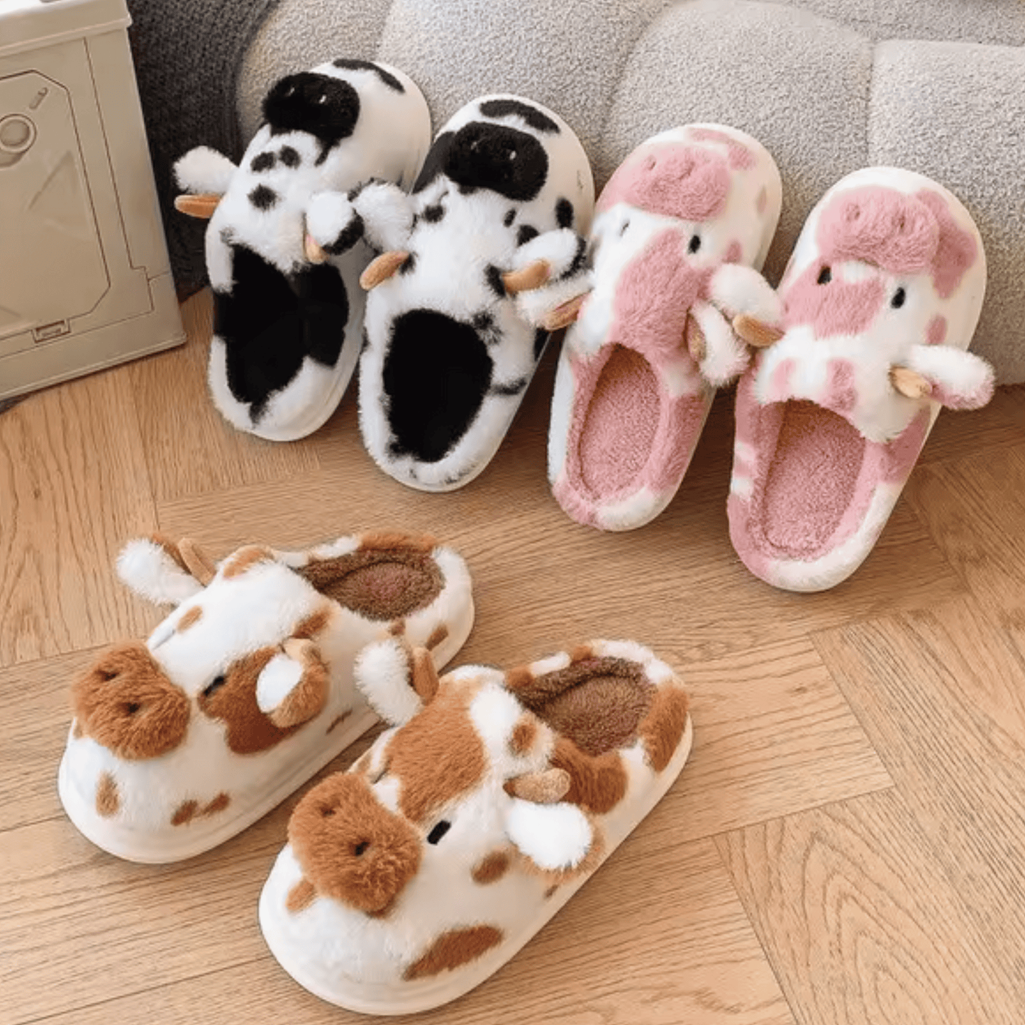 Cow slippers