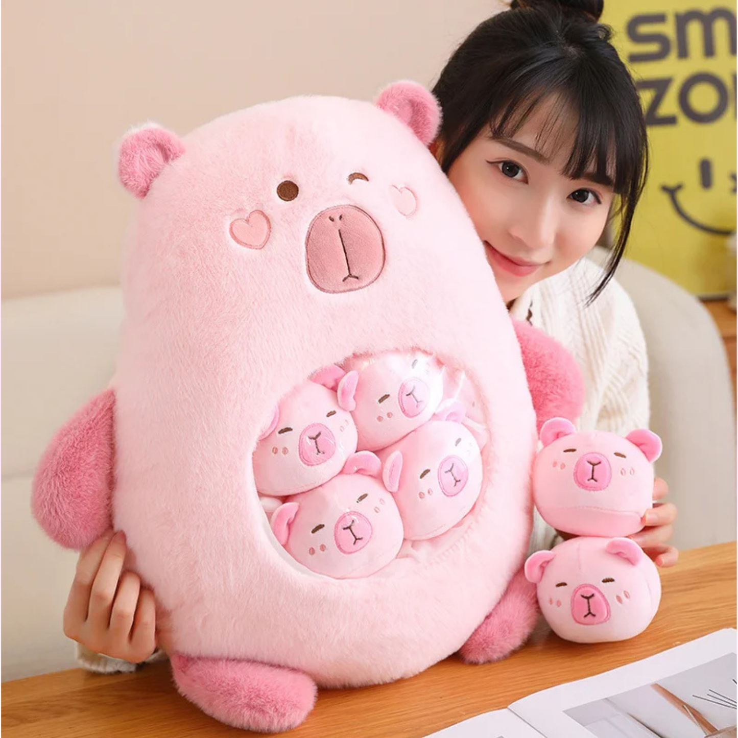 6 balls capybara plushie