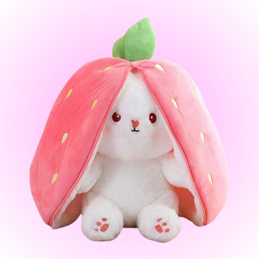 Breathing Bunny Plush (carrot and strawberry)