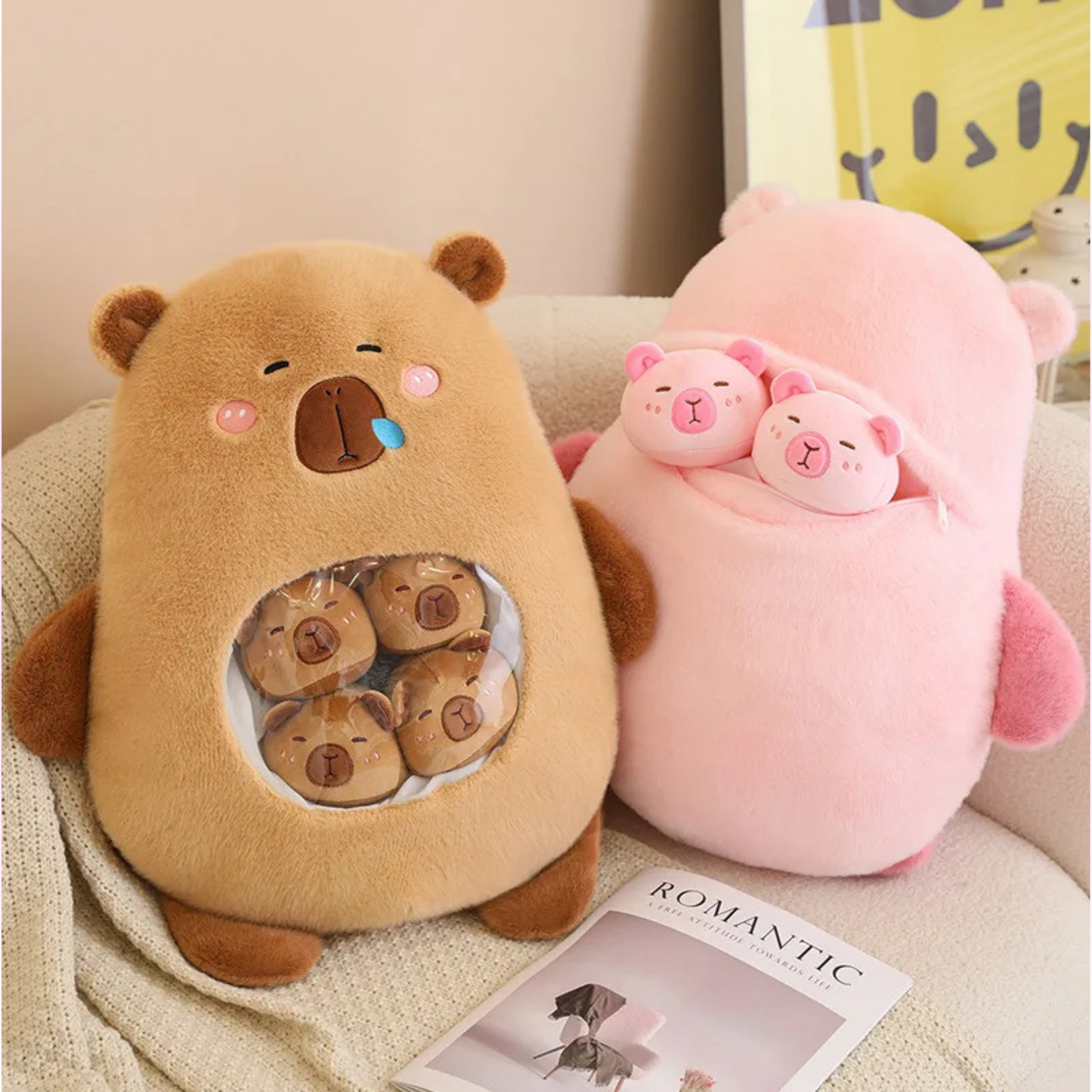 6 balls capybara plushie