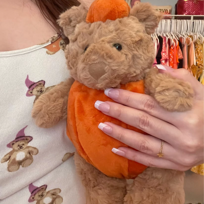 Halloween Bear Pumpkin plush