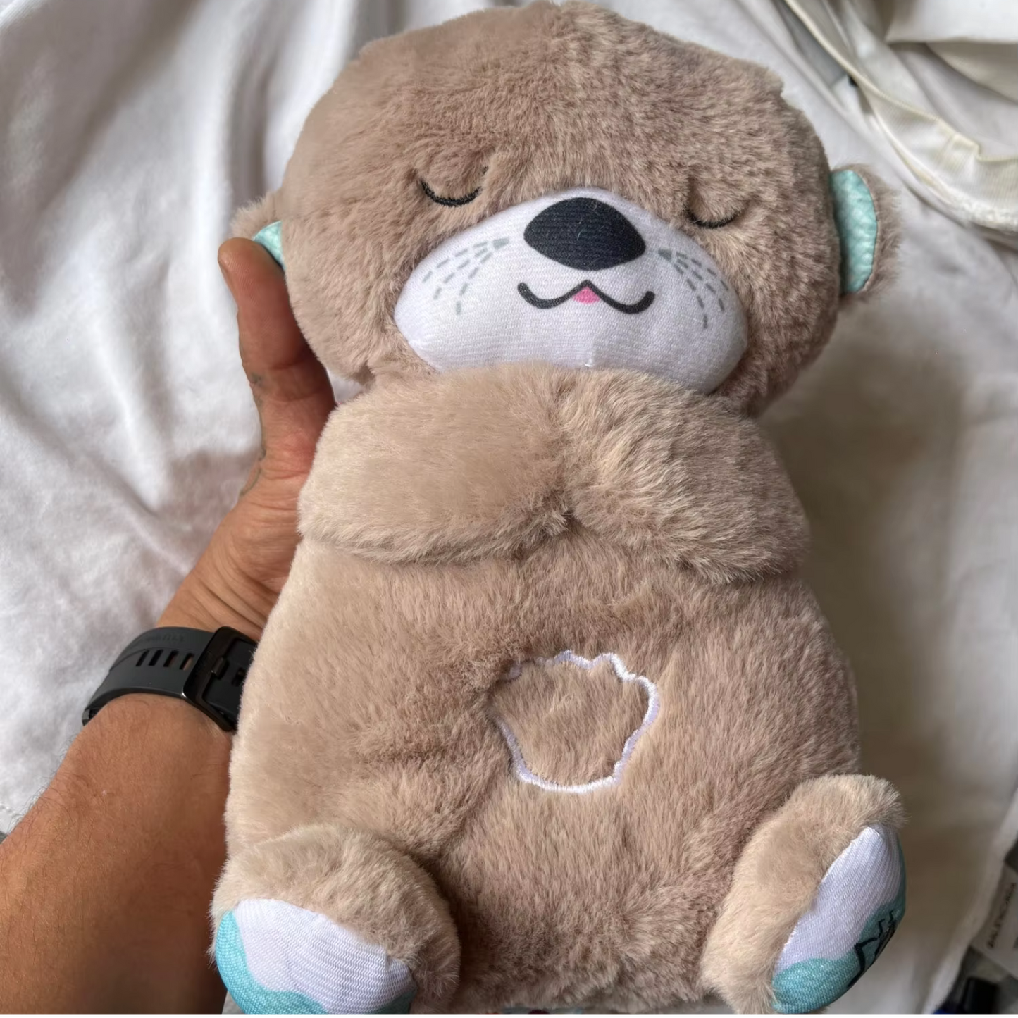 Breathing otter plush