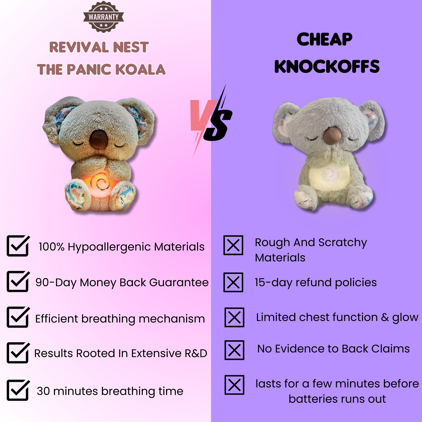 The relief Koala breathing plush