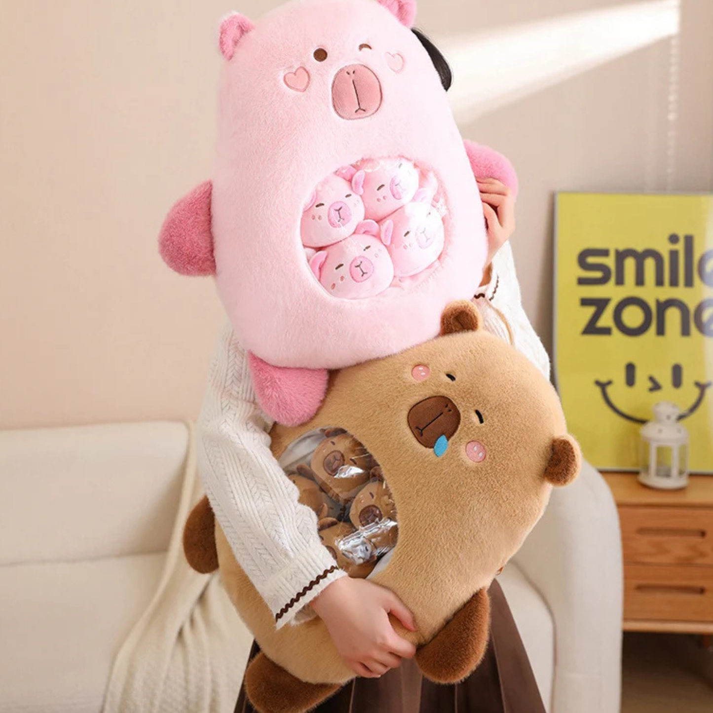 6 balls capybara plushie