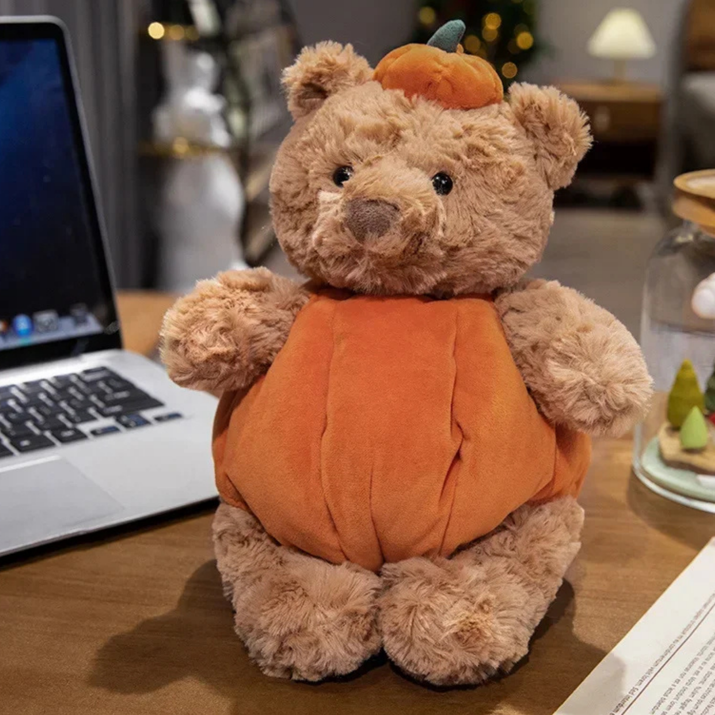 Halloween Bear Pumpkin plush