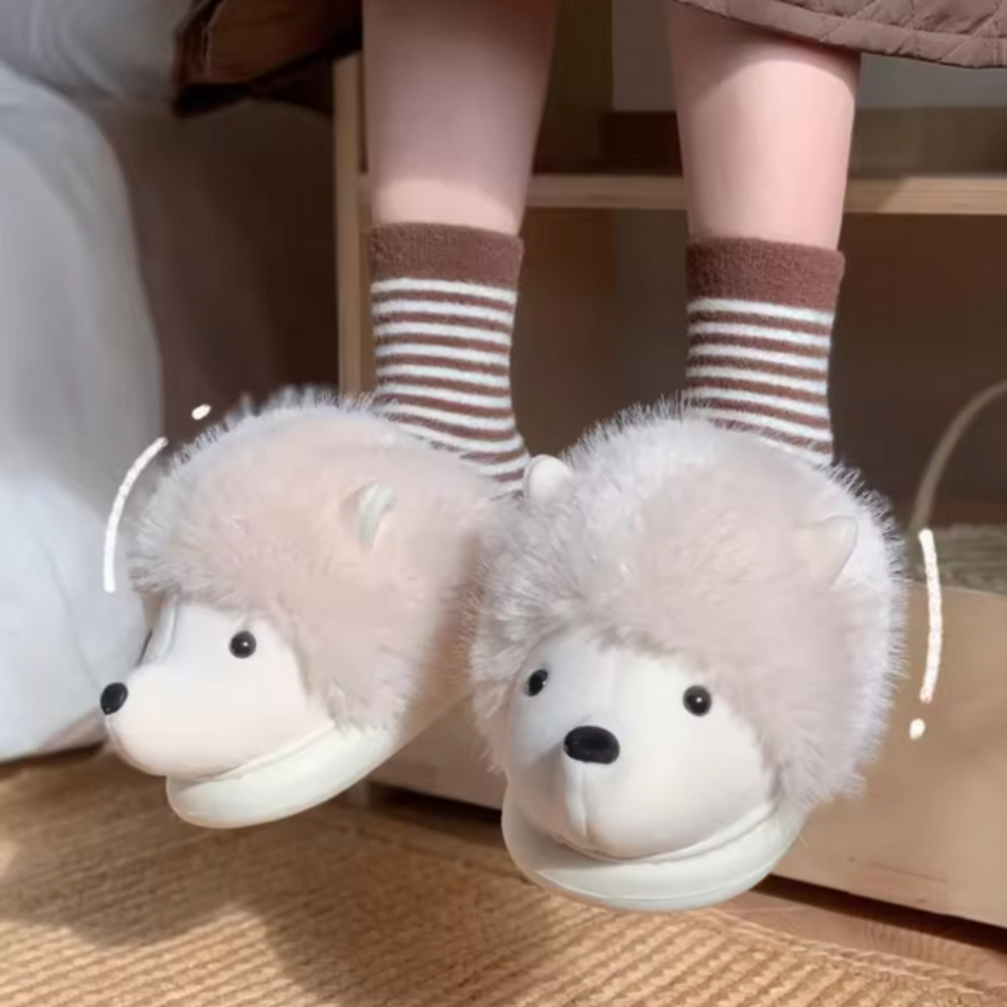 Hedgehog slippers