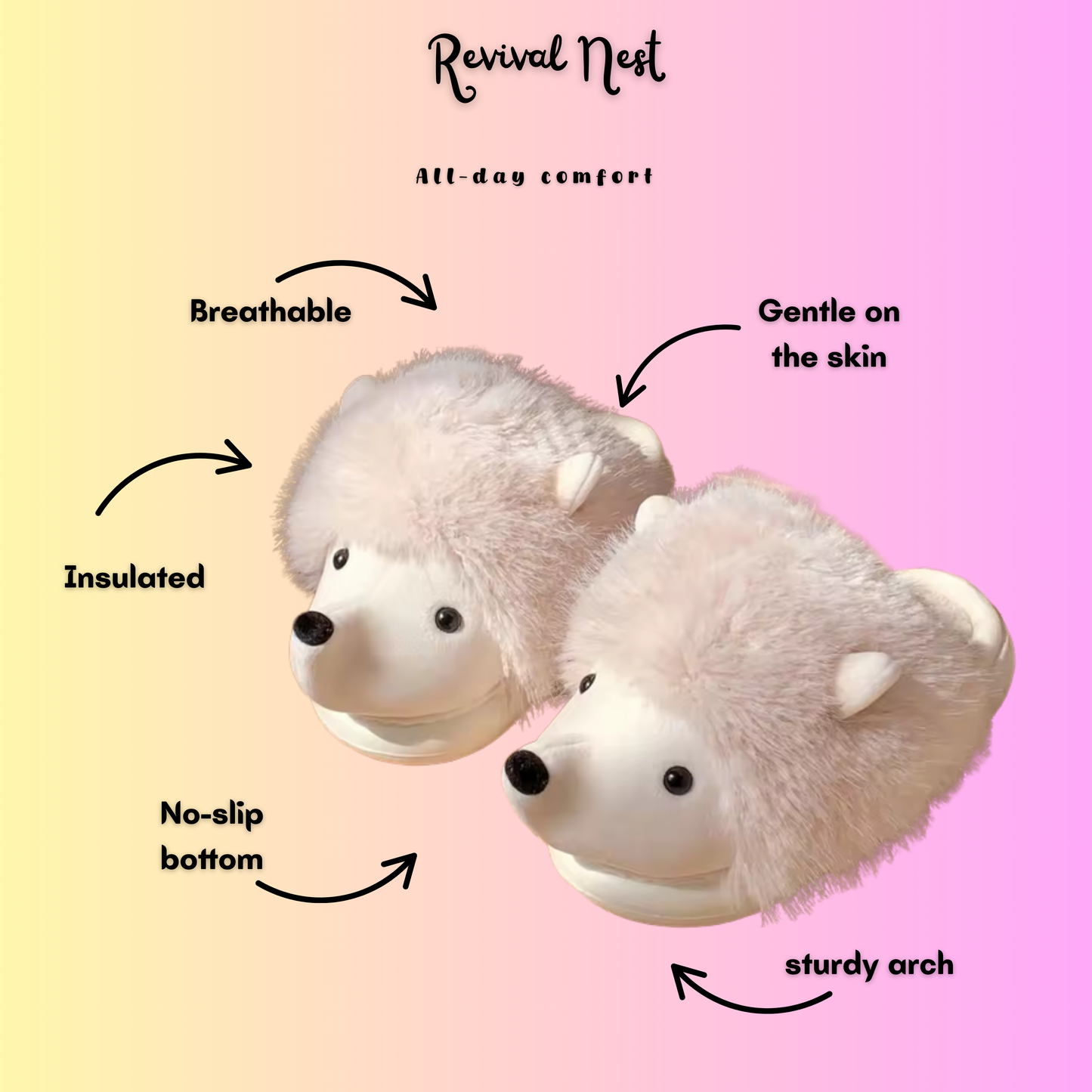 Hedgehog slippers